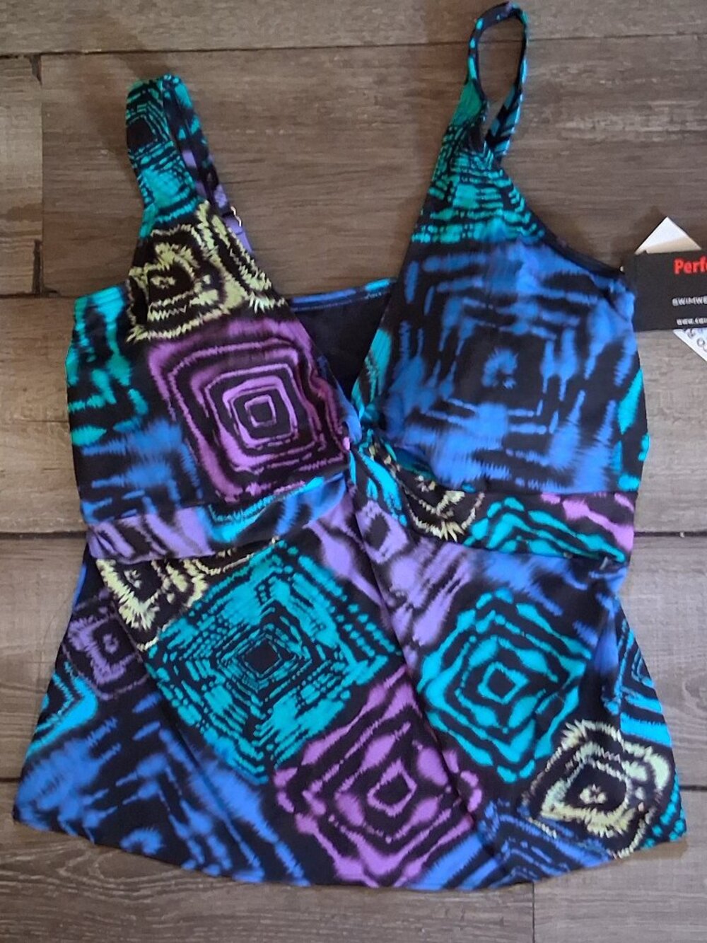 Coco Reef 18w 40DD Cup Tankini Top Swimsuit Plus Size DD Cup  New $72.+
